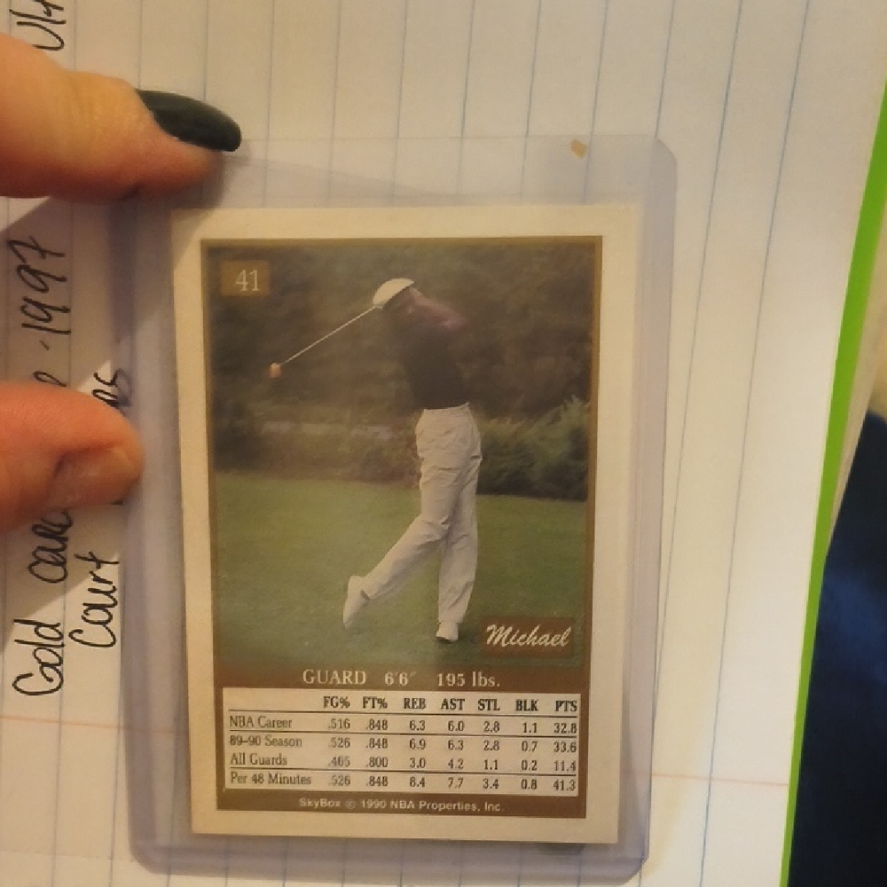 Michael Golf Trading Card